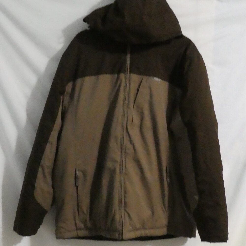 WINDRIVER OUTFITTING CO | large | Brown and Tan Winter Coat | Removeable Hood